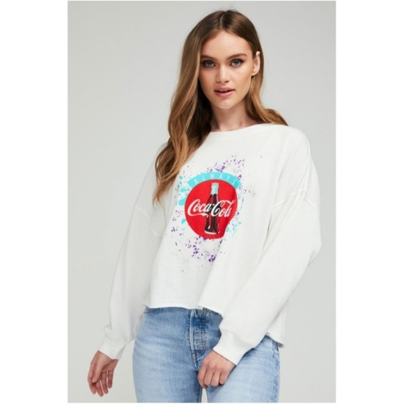 Wildfox X Coca Cola Vanilla Always The 90s Ophelia Sweatshirt NWT Sz Small - Picture 5 of 12